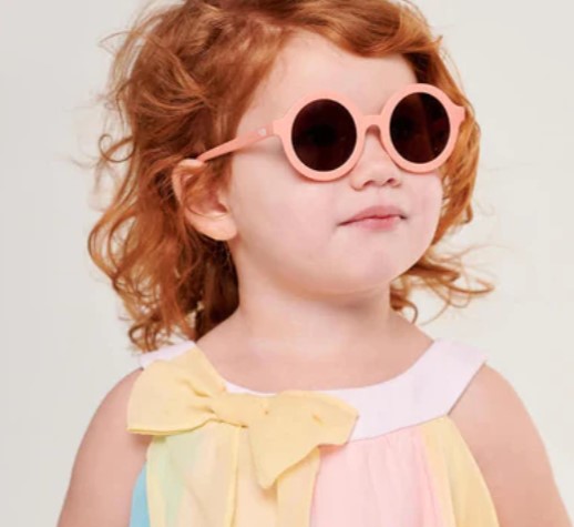 BABIATORS Original Round Peachy Keen, Sluneční Brýle Broskvové, 3-5 Let - 2